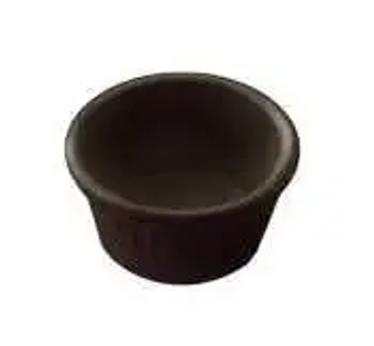 MRF150BL   MRF150BL Fluted Ramekin, Melamine, 1.5 oz. Capacity, Black, Melamine, Black