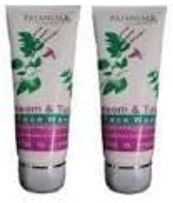 Patanjali Neem Tulsi Face Wash - 60ml Pack of 2