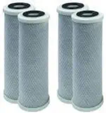 – 4 Pack Carbon Water Filter Cartridges Compatible with 155002-43 Models – Remove Bad Taste & Odor – Whole House Replacement Water Filter Cartridge - 5 Micron -White