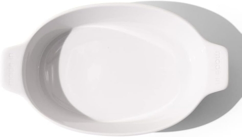 Cookware - Oval Baking Dish - White - Hand Crafted Porcelain - Professional Bakeware -  in France