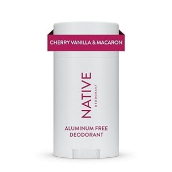 Native Deodorant, Cherry & Vanilla Macaron, Aluminum Free, for Women and Men, 2.65 oz (Cherry & Vanilla Macaron)