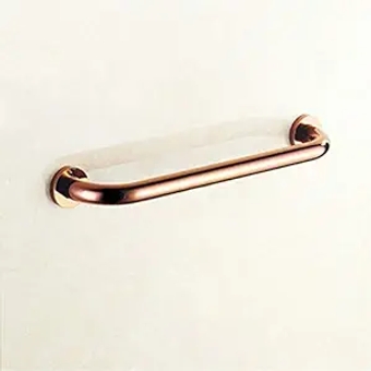 Shower Handicap Grab Bars for Bathroom Wall, Grab Bar- Perforated Installation, Rose Gold Copper Beautiful Unobstructed Safety Handrails, Disabled Toilet Elderly Pregnant Women
