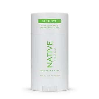 Sensitive Deodorant Contains Naturally Derived Ingredients, 72 Hour Odor Control | Deodorant & Women and Men, Aluminum Free with Baking Soda, Coconut Oil and Shea Butter | Cucumber & Mint