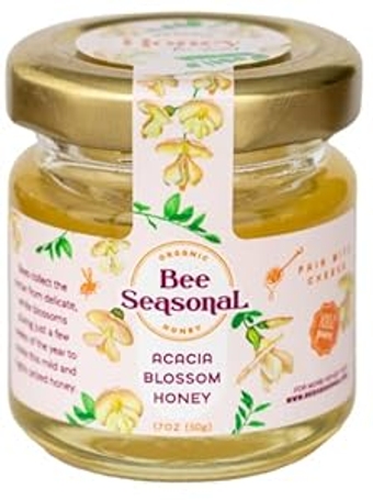 Organic Honey Mini Jars - 20 jars x 1.7 ounce (Acacia Blossom)
