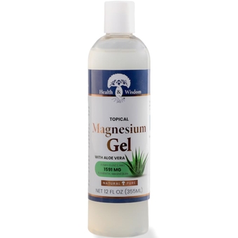 Topical Magnesium Gel with Aloe Vera 12 oz | Soothing Magnesium Spray, Lotion  Bath Soak | Topical Magnesium Chloride