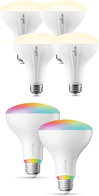 BR30 Zigbee Smart Light Bulbs That Work with Alexa Soft White 4 Pack Bundle BR30 Zigbee Smart Light Bulbs That Work with Alexa Soft White 8 Pack
