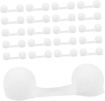 Sponge Filter 100pcs Nose Mask Strainer Nose Plugs Nose Filters Breathable Nasal Filters Nose Plugs Nose Plug for Unisex Nose Filters Cotton Protection White Sponge Nose Filter