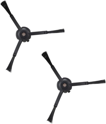 Side Brushes Replacement (2 Pieces) for S8 Pro Ultra, S7 Max Ultra, Qrevo, Series of S7 MaxV/S7/Q7Max/Q8 Max/S8/Q7/Q5/S6/S5/S4/E5/E4/E3/E2 Robot Vacuum Cleaner, Black