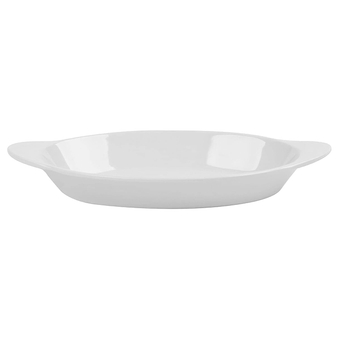 SD-08-W 10 oz. Oval Side Dish, Break Resistant, Melamine, White (Pack of 12)