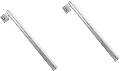 2pcs Glass Door Pull Rod Glass Shower Panel Hardware Door Glass Support Bar Glass Mounting Brackets Tub Accessories for Bathtub Fixed Glass Shower Panel Stainless Steel Door Lever