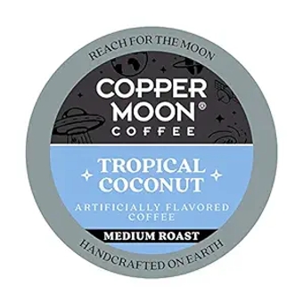 Single Serve Coffee Pods for Keurig K-Cup Brewers, Medium Roast, Tropical Coconut Blend, 12 Count(Pack of 3)