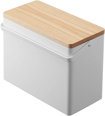Home First Aid Box Three Tiered Medical Supplies Metal Organizer With Multicompartment Storage, Steel + Wood, Handles, Lid, No Assembly Req.