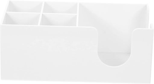 Bar Storage Rack Coffee Bar Coffee Pod Holder Coffee Organizer Tea Bags Organizer Coffee Syrup Organizer Tea Bag Bin Candy Bag Holder Coffee Cup Holder Tea Set White Acrylic Office