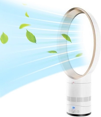 Bladeless Fan For Bedroom, Desk Fan With 110° Oscillating, Portable Table Fan Quiet Cooling, for Bedroom, Baby Room, Living Room, Office (Color : Gold)