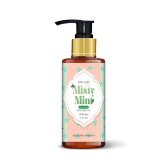 Misty Mint Green Tea Face Wash - Tea Tree Face wash for Dry Skin with Mint | Natural Face Wash for Acne Prevention | Nourishes and Hydrates Skin 100ml