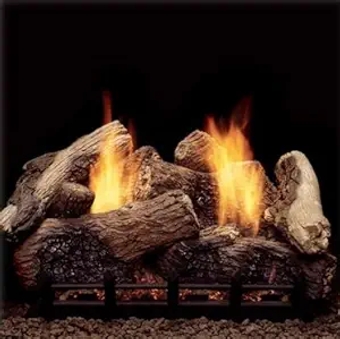 Berkley Oak Ventless Complete Gas Log Set - Remote Ready - 30 inch - Propane