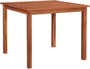 Patio Table with Umbrella Hole Outdoor Dining Table Outdoor Table Outside Tables Garden Table Wooden Solid Acacia Wood 33.5"x33.5"x29.1"