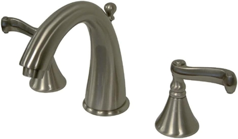 KS5978FL Royale Widespread Lavatory Faucet with French Lever Handle, Brushed Nickel