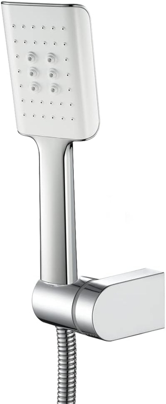 Handheld Shower Head 3 Spray Modes Shower Head with Handheld ABS Handheld Shower Chrome Handheld Showerhead with 59 inches Stainless Steel Hose,Bracket