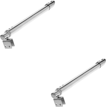 Frameless Glass Support Bar 2pcs Glass Door Pull Rod Door Lever 304 Stainless Steel Short Hair Glass Support