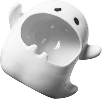 Ghost Ashtray Ceramic Ashtray Bowl Office Ashtray Vintage Ashtray Creative Ash Holder Ceramic Incense Holder Porcelain Ashtray Decor Candy Dish Ceramics White Ash Rack Man Desktop