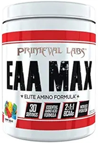 EAA Max, BCAA Perfect Amino Acid Powder - Pre or Post Workout Muscle Recovery - BCAAs, EAAs, Electrolytes, Supports Hydration & Performance, Keto Friendly (Gummy Bear)