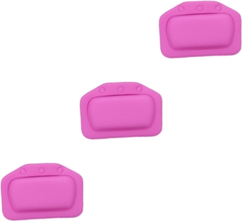 3pcs Bathroom Pillow Bathtub Pillows tub Neck Pillow Bathtub Neck Support bathpillow Luxury Throw Pillows Fatigue Relief Bathtub Pillow Purple Bathroom mat PVC 3D Human Body