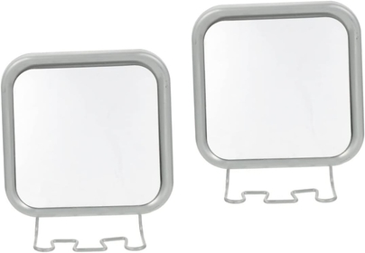 2pcs Hook Vanity Mirror Wall Mount Makeup Mirror Square Mirror Wall Mounted Vanity Mirror Bath Mirror Bathtub Mirror Shower Mirror Fogless Mirror Shower Fogless Shower Mirror Man