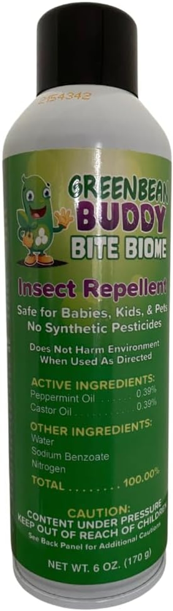 Bite Biome Kids Bug Spray, Safe for Babies, Pet & Horses, Non Greasy Dry Residual, Long Lasting Insect Repellent, 6oz by