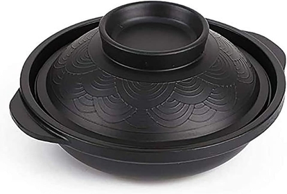 Ceramic pan,nonstick pot, Casserole Rice Pot, Handmade with Lid Korean Stone Stock Pot Heat-Resistant Healthy Cookware Earthen Pot Casserole Dish,16cm (Size : 16cm)