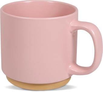 Large Coffee Mug,Soup Mugs with Handles,Oversized Coffee Mugs,21 oz Capacity,Two-Colors Glazing (Pink)