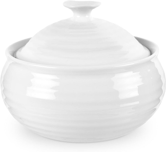 Sophie Conran White Mini Casserole Dish | Individual Casserole Baking Dish with Lid | Made from Fine Porcelain | Dishwasher and Microwave Safe