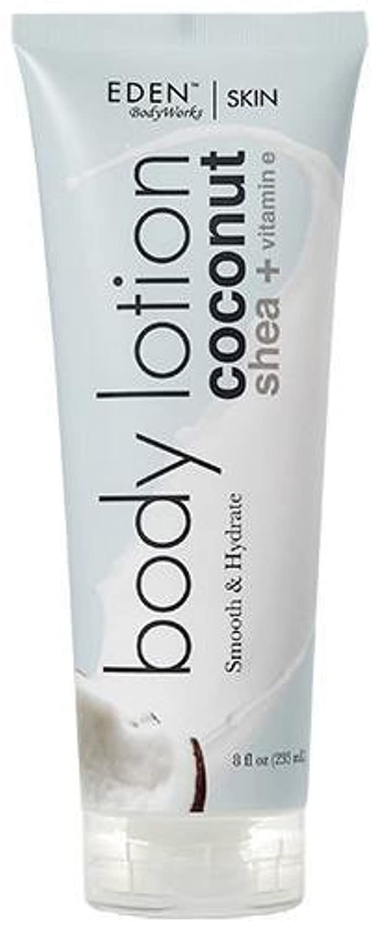 Coconut Shea Body Lotion | 8 oz | Lock in Moisture, Protect & Heal Skin - Includes Coconut Oil, Shea Butter + Vitamin E