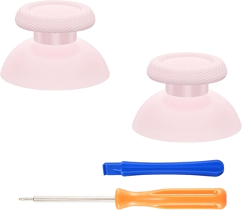 Cherry Blossoms Pink Replacement Thumbsticks for PS5 Controller, Custom Analog Stick Joystick Compatible with PS5, for PS4 All Model Controller - Controller NOT Included