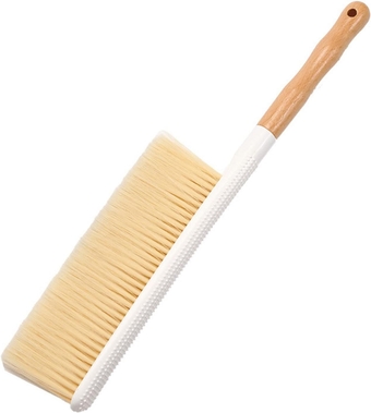 Handheld Broom for Bedroom Bed, Bench Brush Long Handle Bristles Soft for Carpet,Woodworking,Furniture Cleaning