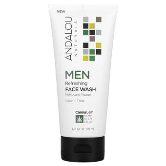 Men Refreshing Face Wash with CannaCell, 6 Ounces