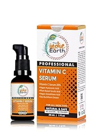 Vitamin C Serum with Turmeric, Vitamin E, Vegan Hyaluronic Acid, Ferulic Acid and Vegan Glutathione Acid Serum (30 ml) Best Vitamin C Serum Best Fairness Serum