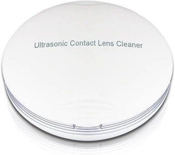 Ultrasonic Contact Lens Cleaner Fast Cleaning Sclerals Lenses Daily Care Contact Lenses with Vanity Mirror CE-3500