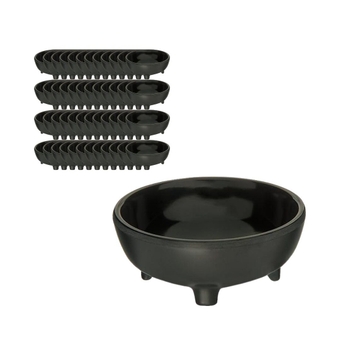 Carlisle FoodService Products 087303 Melamine Molcajete Ramekin, 3- oz. Capacity, Black (Case of 48)