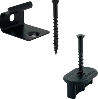 Hidden Deck Fastener Clips for Grooved Edges of Composite Decking Boards to Joists (500-Pack) Bundle with  Stainless Steel Starter Clips 36 pcs for 400 SQ. FT. Grooved Decking Board