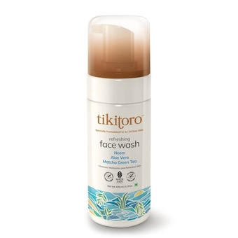 Refreshing Face Wash for Teens 100% Vegan Neem, Aloe Vera, Matcha Green Tea Extract, Cleanses & Refreshes the Skin, No Parabens & Sulphates, All Skin Types (Age: 11+) (100ml (Pack of 1)), 3.3 Fl Oz