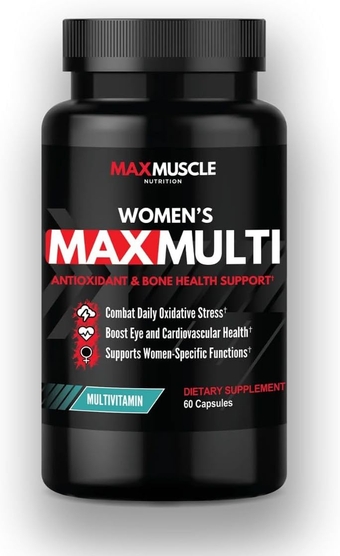 Women's Multi Vitamin |25 Essential Vitamins & Minerals | 1,600 IU Vitamin D3 | Choline | Premium Blend for Bone, Cardiovascular, Mood Support | Hair Skin Nails | 60 Capsules