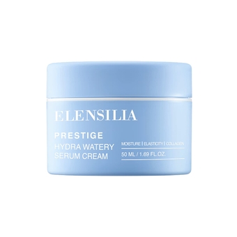 Prestige Hydra Watery Serum Cream (1.69 fl.oz) -Rose of Jericho for Recharging Dull Skin and Enhances Skin's Natural Strength, Ever Collagen Deeply Moisturizes 7 Layers of Skin, Centella Asiatica(Kotu Kola) for Calming and Soothing