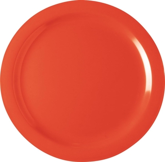Carlisle FoodService Products Dallas Ware Melamine Plate, 10.25 Inches, Sunset Orange