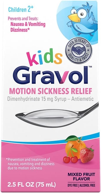 Kids Liquid for Motion Sickness Prevention and Relief, 2.5 FL OZ (75 mL)​