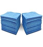 36 Pack Microfiber Cleaning Cloth 14" x 14" Household Cleaning Dish Rags for Kitchen Car Bathroom...