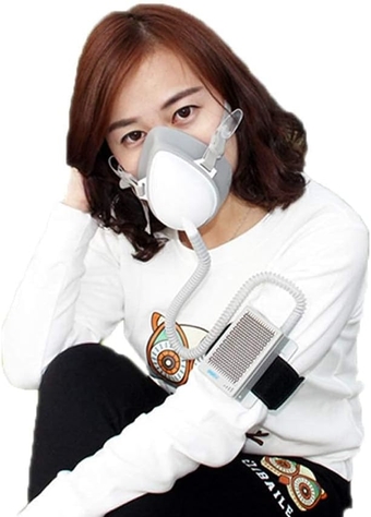 Personal Wearable Electrical Air Purifying Mask with Rechargable Air Filter,Portable Mini Air Purifier