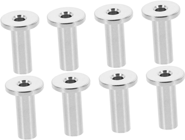 8 Pcs Wire Rope Connector Stainless Steel Railing Kits Guardrail Cable Sleeve Wire Rope Protector Cable Stair Railing Kit Balustrade Cable Wire Wooden Pillar Casing