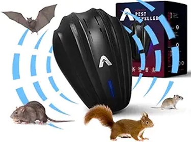 New 2024 Ultrasonic Pest Repeller Plug in – Outdoor/Indoor Electronic Pest Repellent - Get Rid of Rat Bat Mouse Squirrel Bug Bee Ant Spider Wasp Cockroach Fly Mosquito Rodent Termite Roach