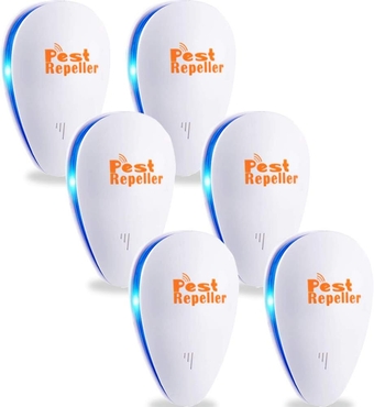 Ultrasonic Pest Repeller 6 Packs,Rodent Repellent Indoor,Mouse Repellent,Mice Repellent for House,Pest Repellent Ultrasonic Plug in, Pest Control for Insect,Ant,Bugs, Mosquito,Rat, Spide,Cockroach